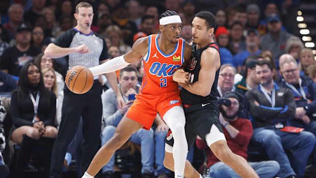 Shai Gilgeous-Alexander, OKC Thunder, Malcolm Brogdon, Portland Trail Blazers